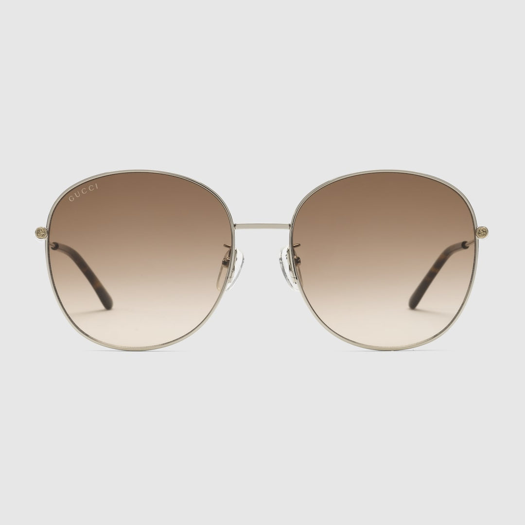 Kính Mát GUCCI Specialized Fit Round Sunglasses #Silver - Kallos Vietnam