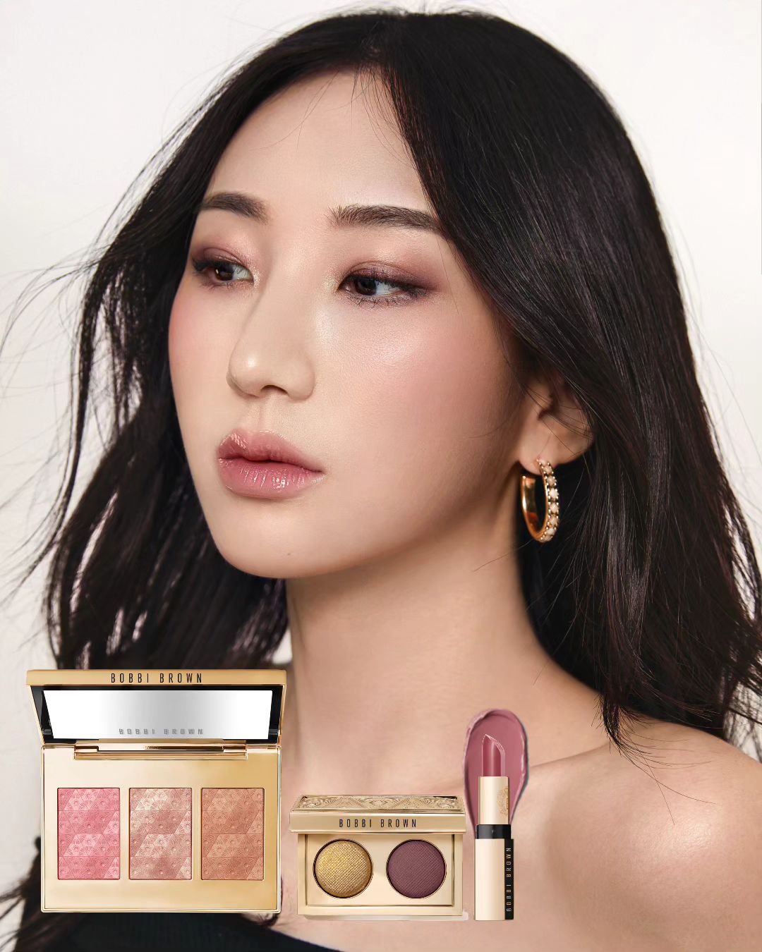 Phấn Má Hồng Bắt Sáng Bobbi Brown Luxe Cheek Highlight Palette - Kallos Vietnam