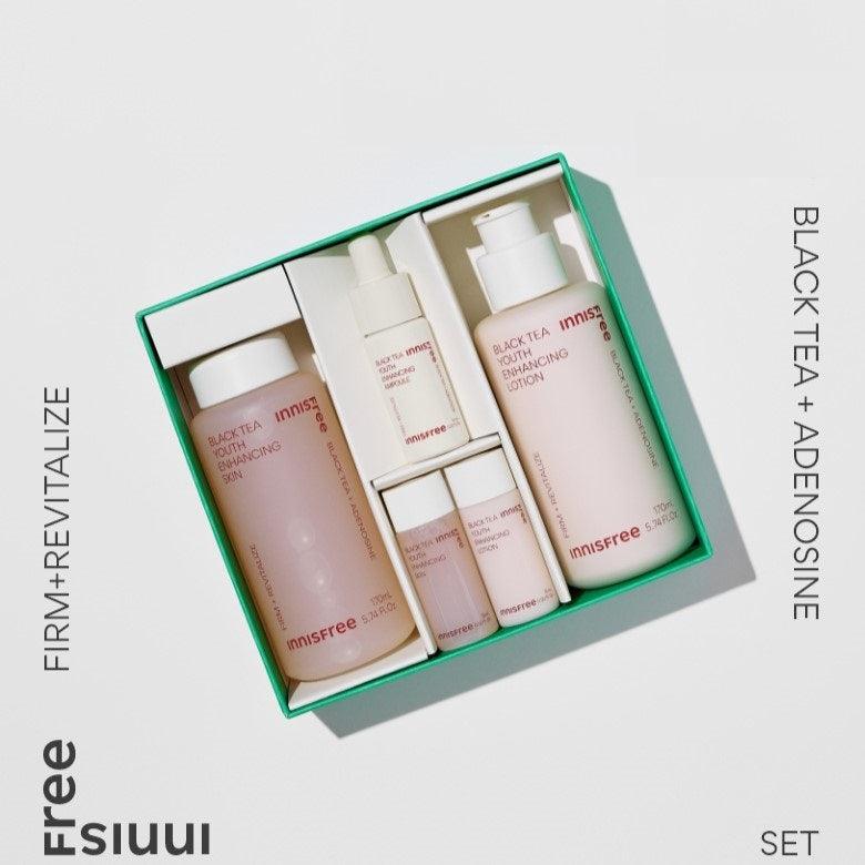 Bộ Dưỡng Da Innisfree Black Tea Youth Enhancing Skin Care Set Kallos