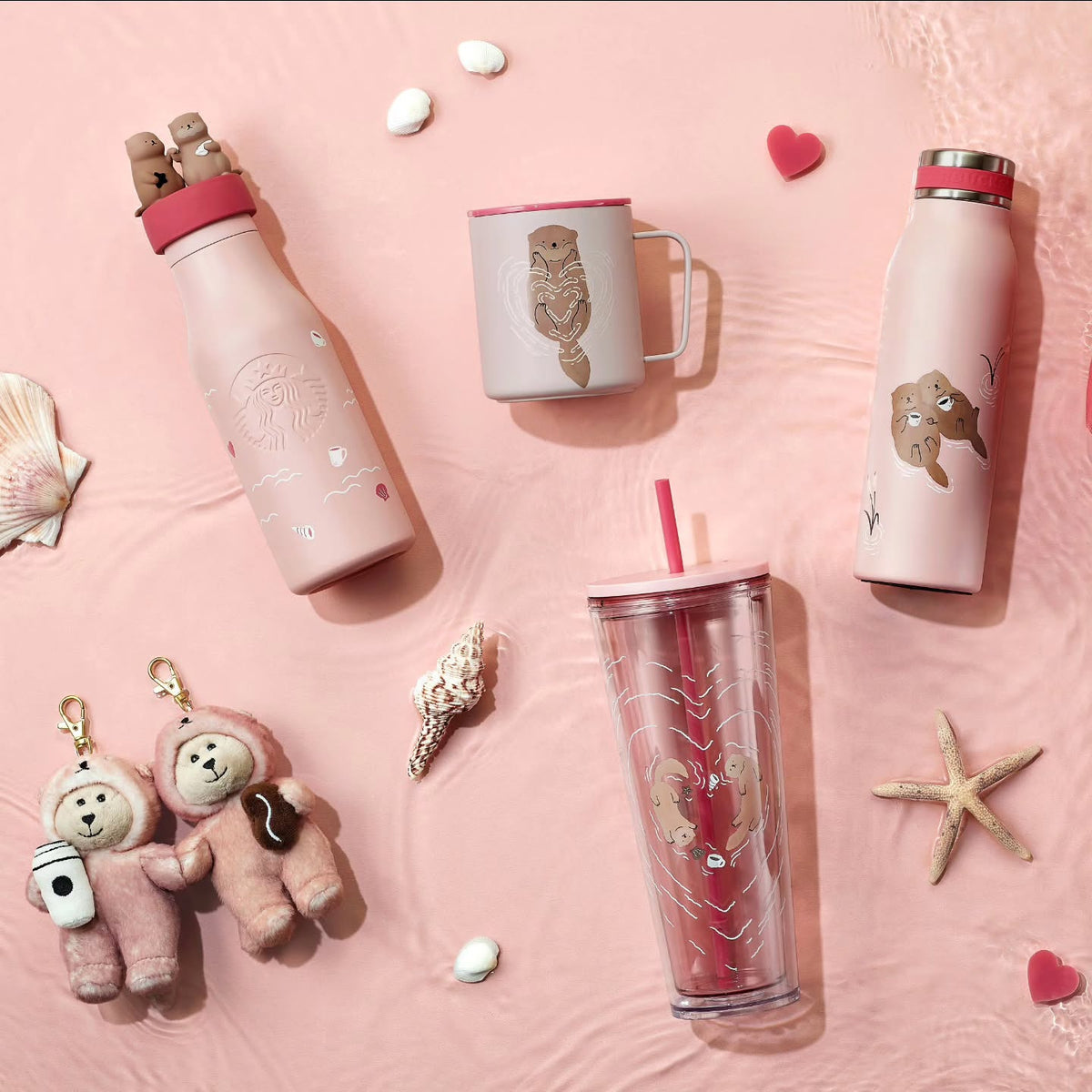 Móc Khoá STARBUCKS Lovely Otter Keychain Set - Kallos Vietnam