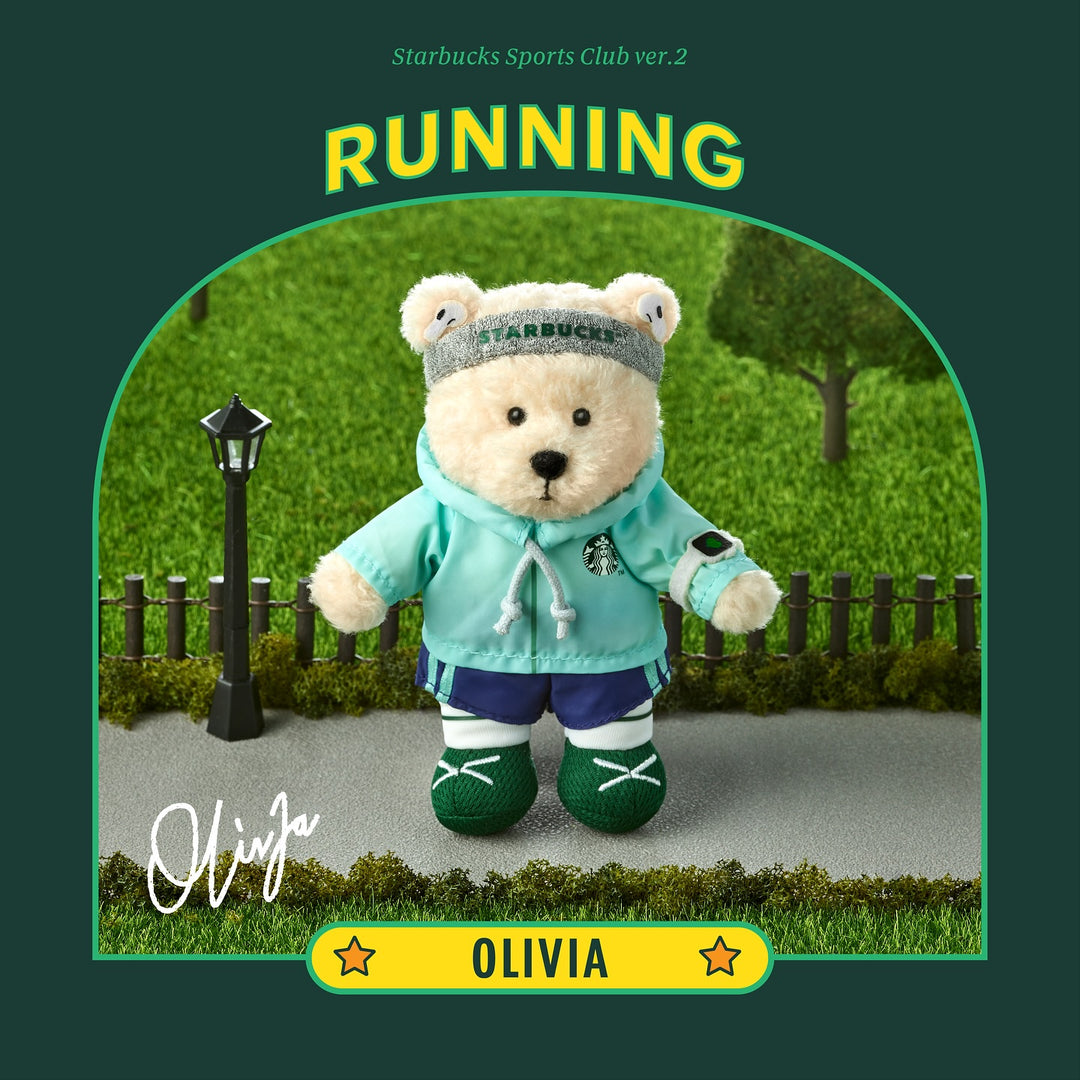 Móc Khoá STARBUCKS Running Bearista Keychain Olivia - Kallos Vietnam