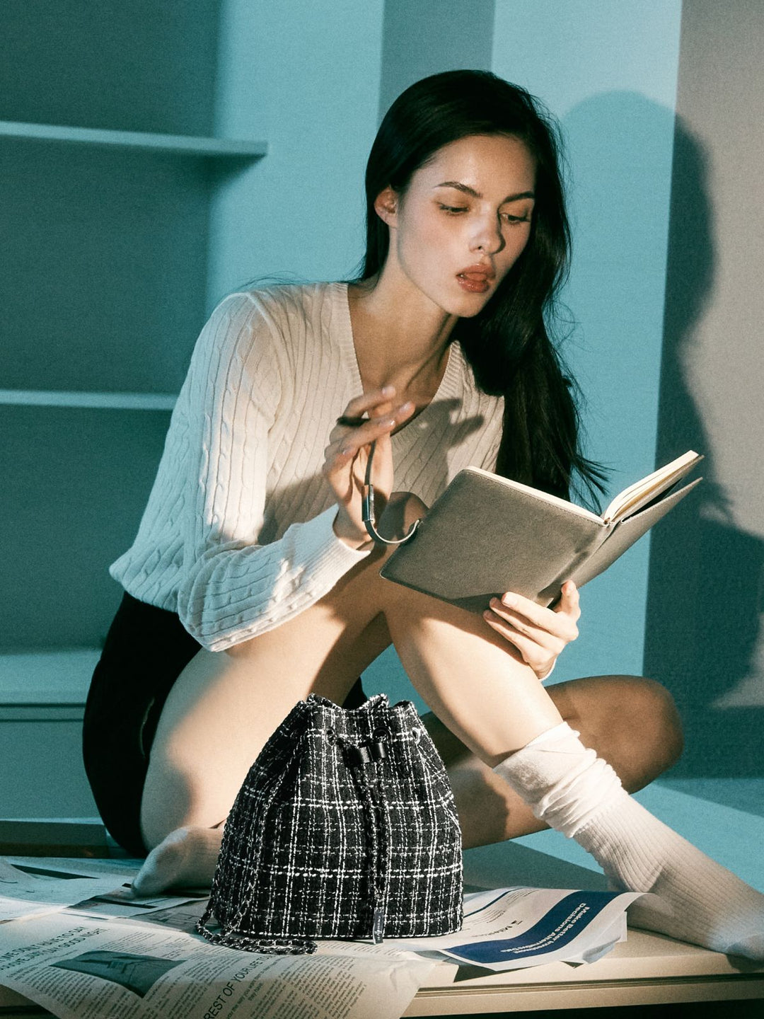 Túi MARHEN J Cannes Tweed - Kallos Vietnam