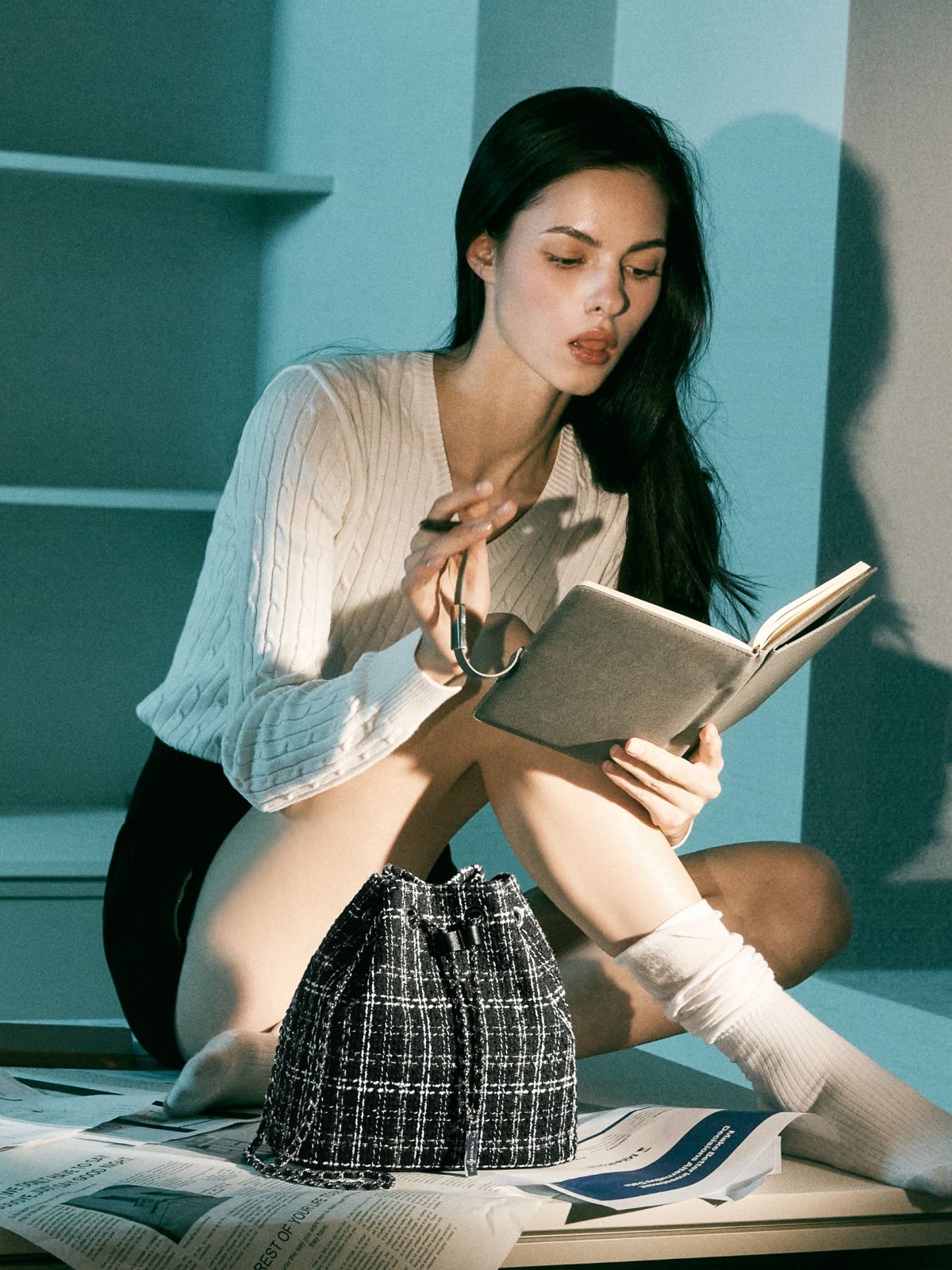 Túi MARHEN J Cannes Tweed - Kallos Vietnam