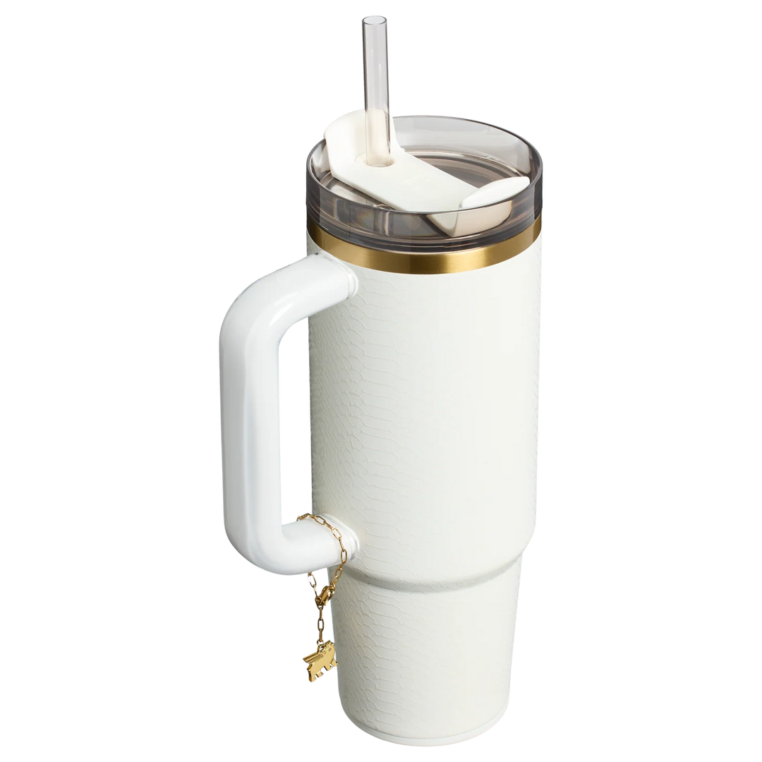 Bình Nước STANLEY Quencher Luxe H2.0 FlowState Tumbler #Pale Stone Snakeskin