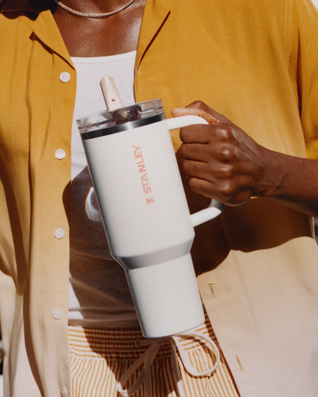 Bình Nước STANLEY Quencher ProTour Flip Straw Tumbler #Cream Apricot Gloss