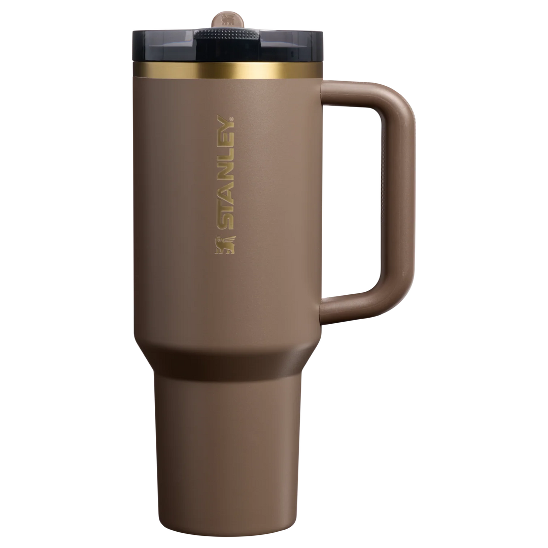 Bình Nước STANLEY Quencher ProTour Flip Straw Tumbler #Espresso Gold