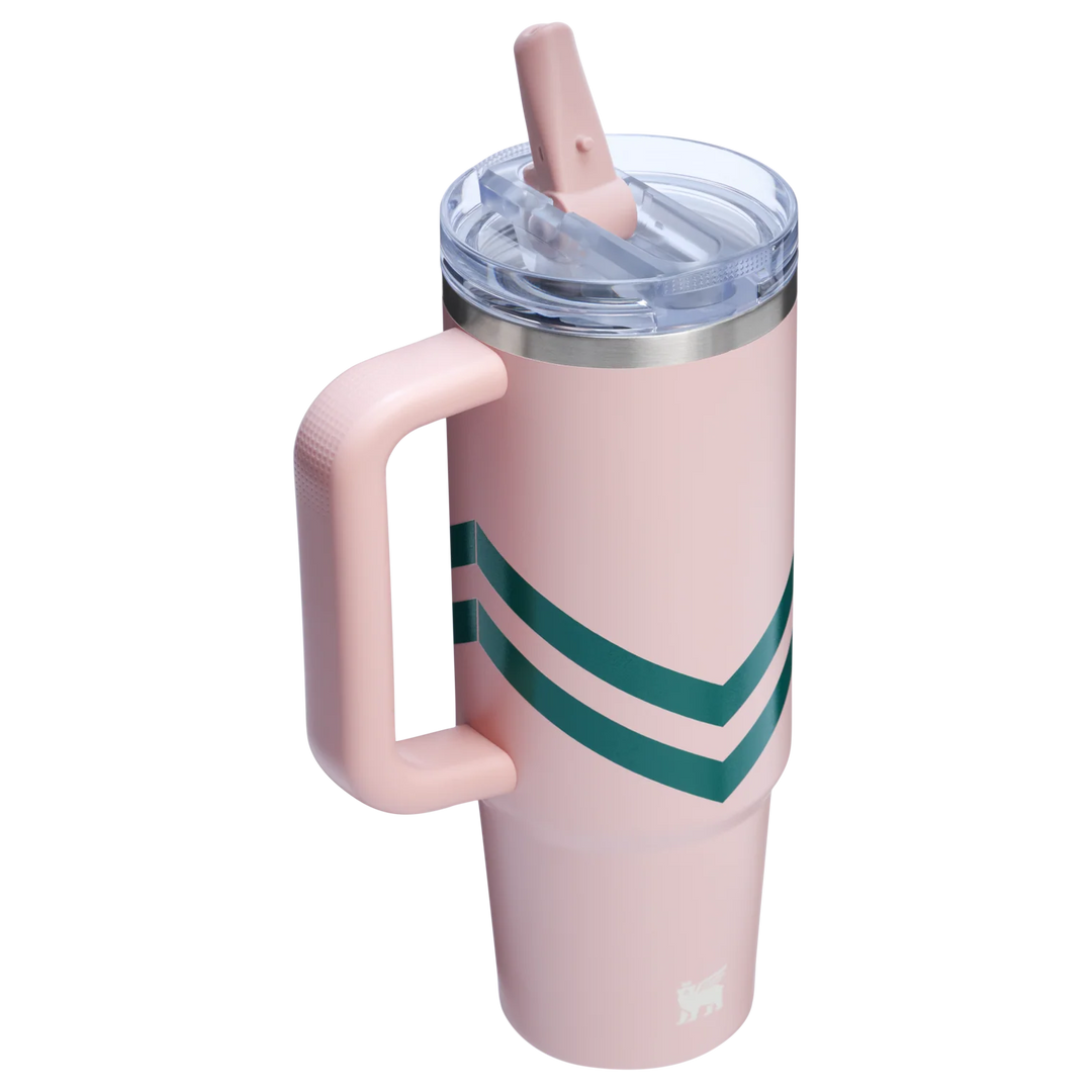 Bình Nước STANLEY Quencher ProTour Flip Straw Tumbler #Peach Whip Chevron
