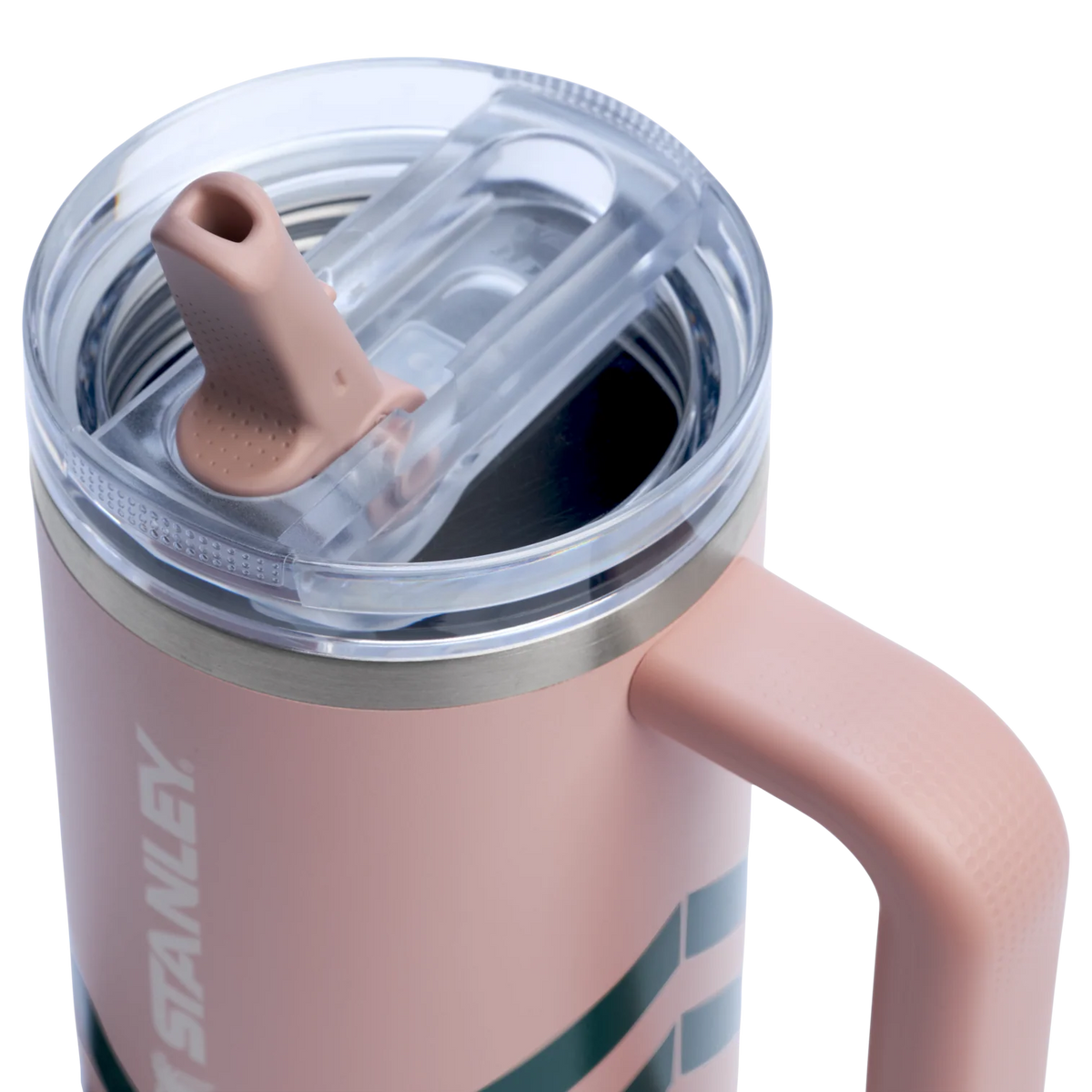 Bình Nước STANLEY Quencher ProTour Flip Straw Tumbler #Peach Whip Chevron