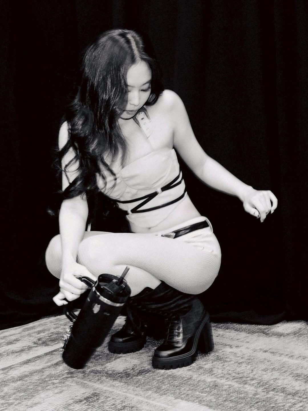 Bình Nước Stanley 1913 x JENNIE Quencher Luxe Tumbler #Midnight Ruby