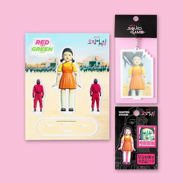 Bộ Hình Dán SQUID GAME x Kumhong Younghee Goods Set