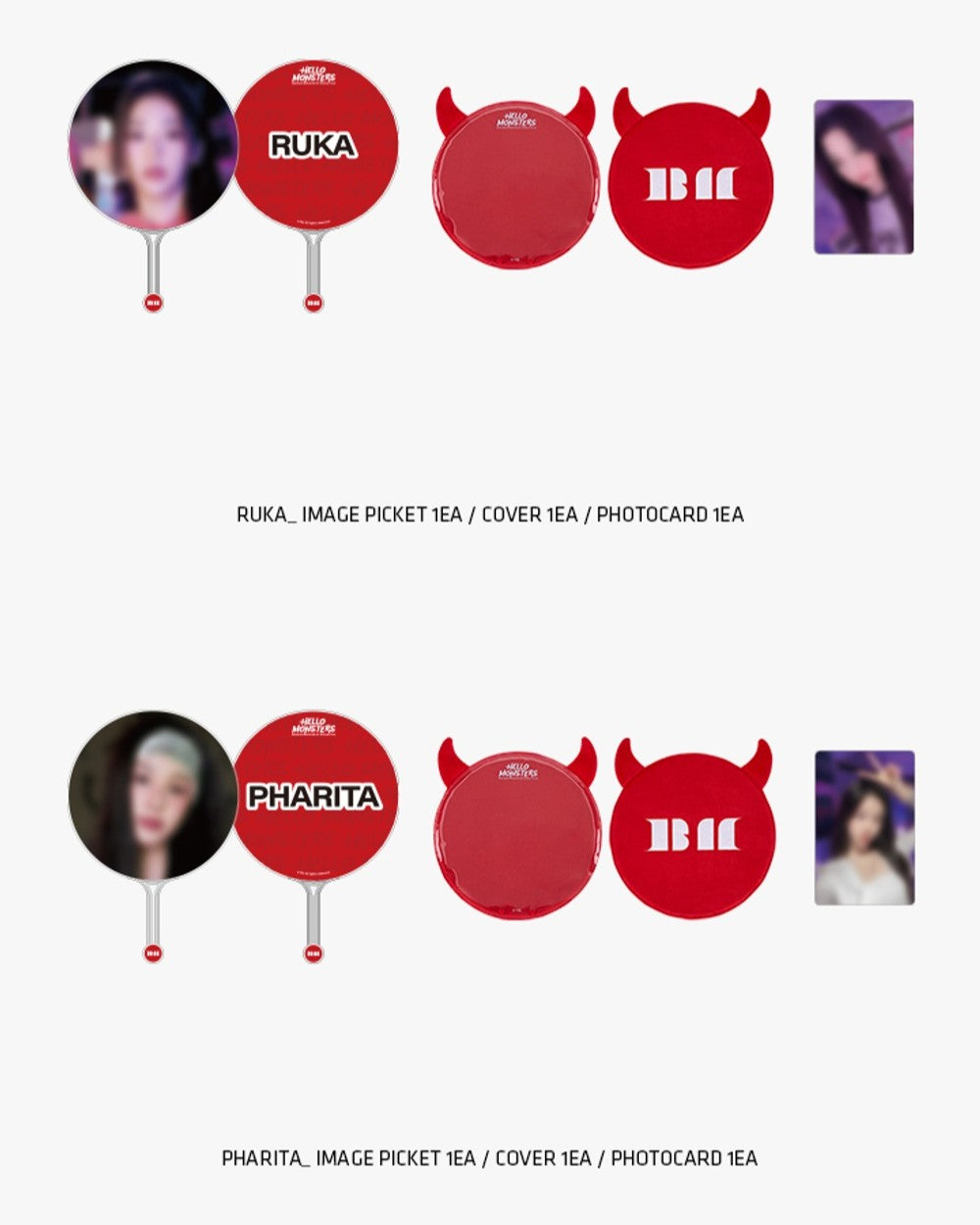 Bộ Quà Tặng BABYMONSTER Image Picket + Fabric Horn Cover Set - Kallos Vietnam