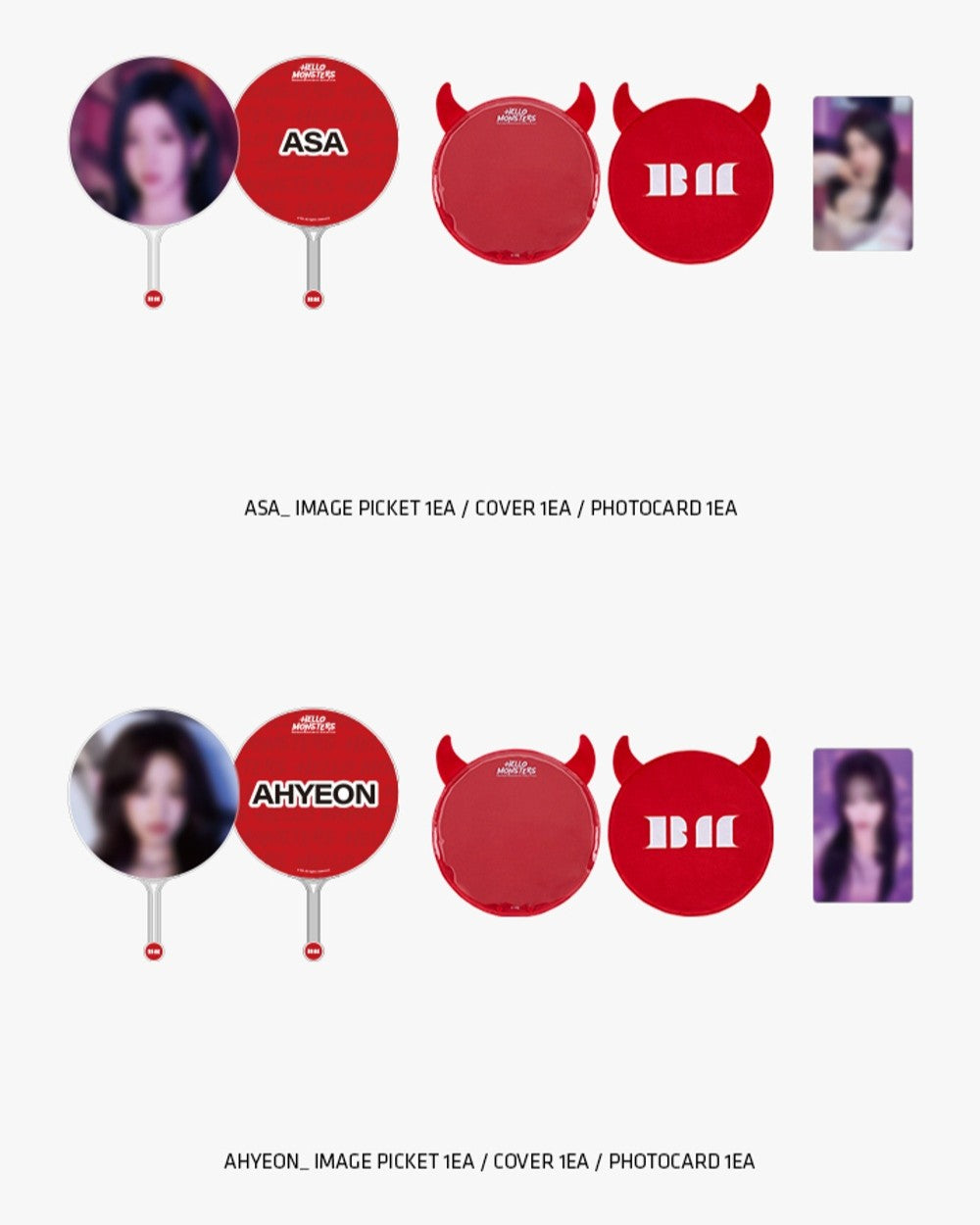 Bộ Quà Tặng BABYMONSTER Image Picket + Fabric Horn Cover Set - Kallos Vietnam