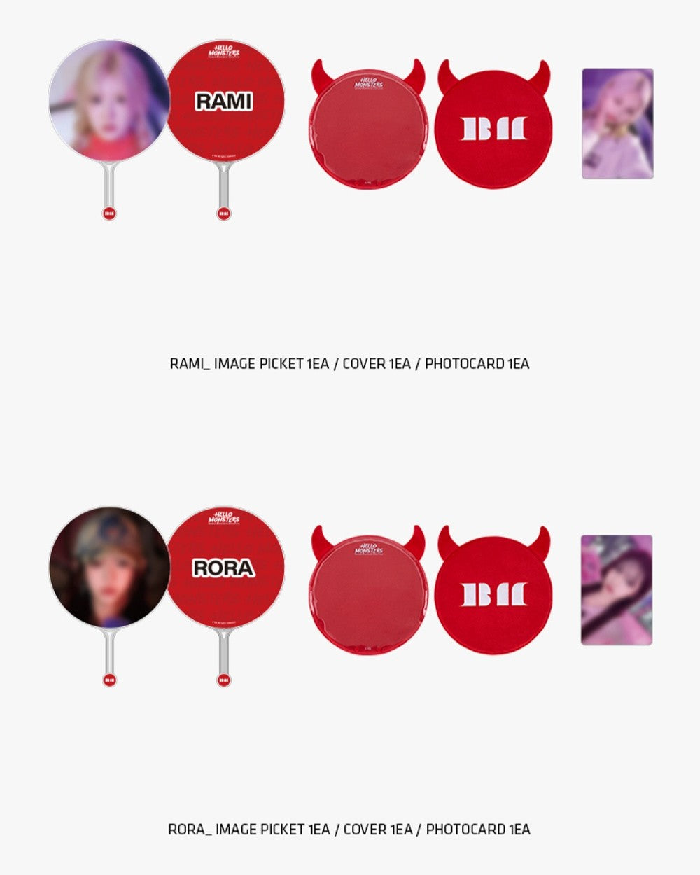 Bộ Quà Tặng BABYMONSTER Image Picket + Fabric Horn Cover Set - Kallos Vietnam