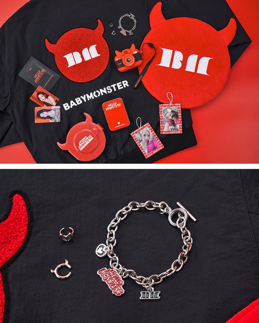 Bộ Quà Tặng BABYMONSTER Ring + Ear Cuff Set - Kallos Vietnam