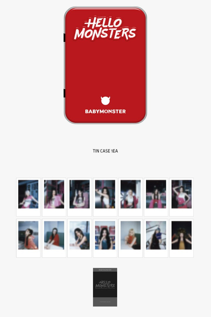 Bộ Quà Tặng BABYMONSTER Tin Case + Instant Photo + Sticker Set - Kallos Vietnam