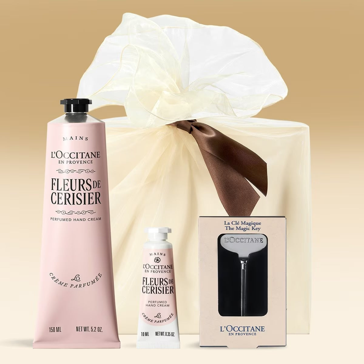 Bộ Quà Tặng L'OCCITANE Cherry Blossom Hand Cream & Magic Key