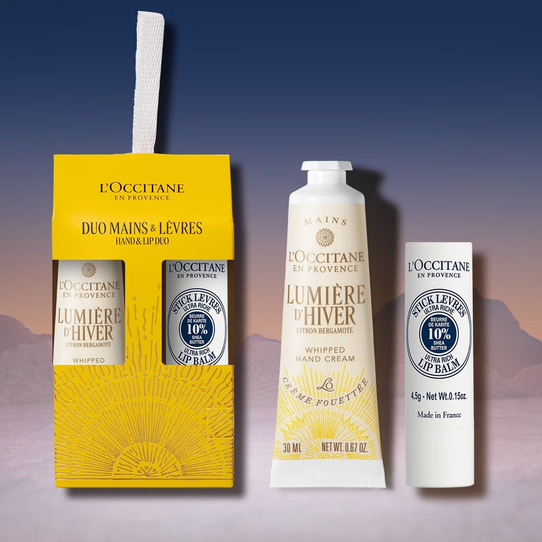 Bộ Quà Tặng L'OCCITANE Lumière d'Hiver Hand & Lip Duo Holiday 2025