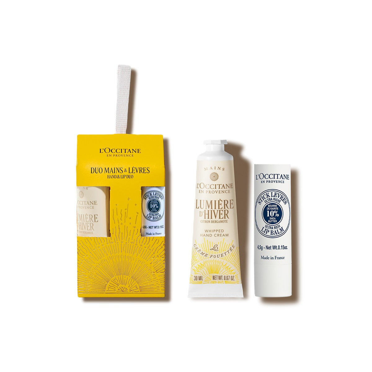 Bộ Quà Tặng L'OCCITANE Lumière d'Hiver Hand & Lip Duo Holiday 2025