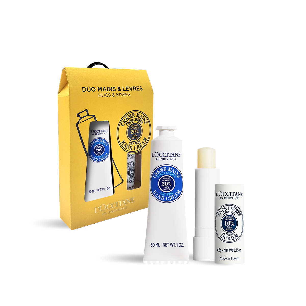 Bộ Quà Tặng L'OCCITANE Shea Butter Hand Cream & Stick Lip Balm Duo - Kallos Vietnam