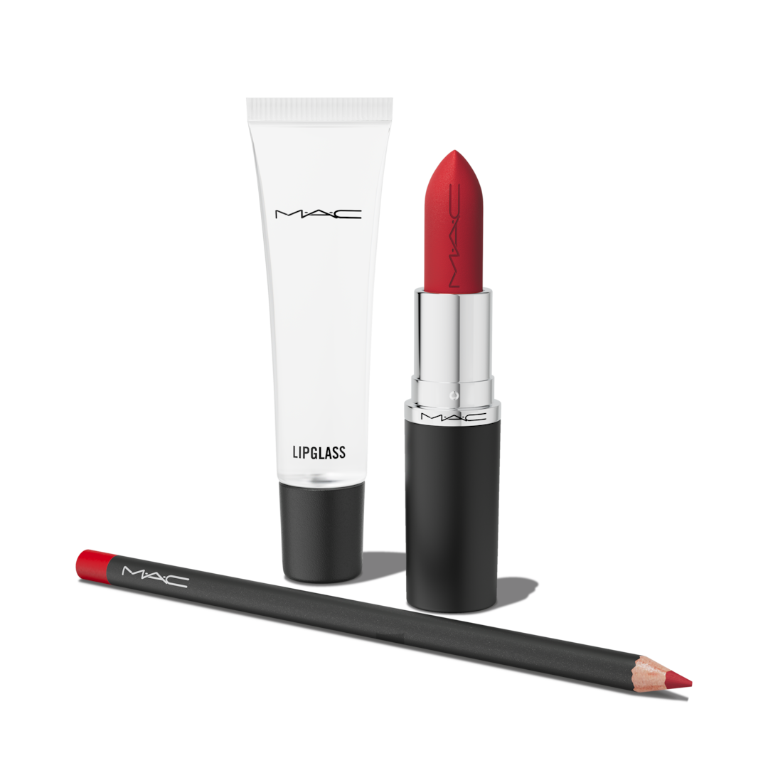 Bộ Quà Tặng MAC Claim To Fame Lip Trio #Ruby Woo - Kallos Vietnam