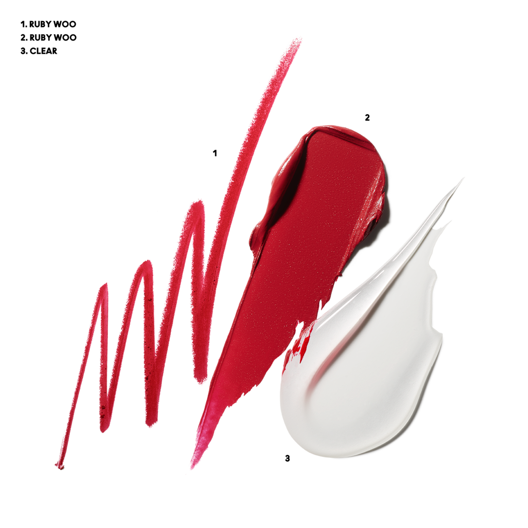 Bộ Quà Tặng MAC Claim To Fame Lip Trio #Ruby Woo - Kallos Vietnam