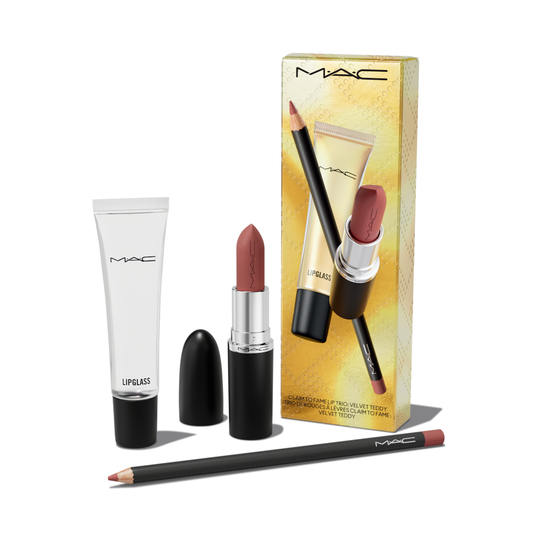 Bộ Quà Tặng MAC Claim To Fame Lip Trio #Velvet Teddy - Kallos Vietnam