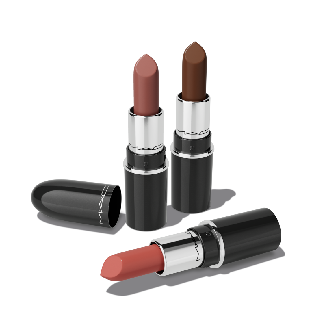 Bộ Quà Tặng MAC Everyday Luxury Mini Lustreglass Lipstick Trio #Neutral - Kallos Vietnam