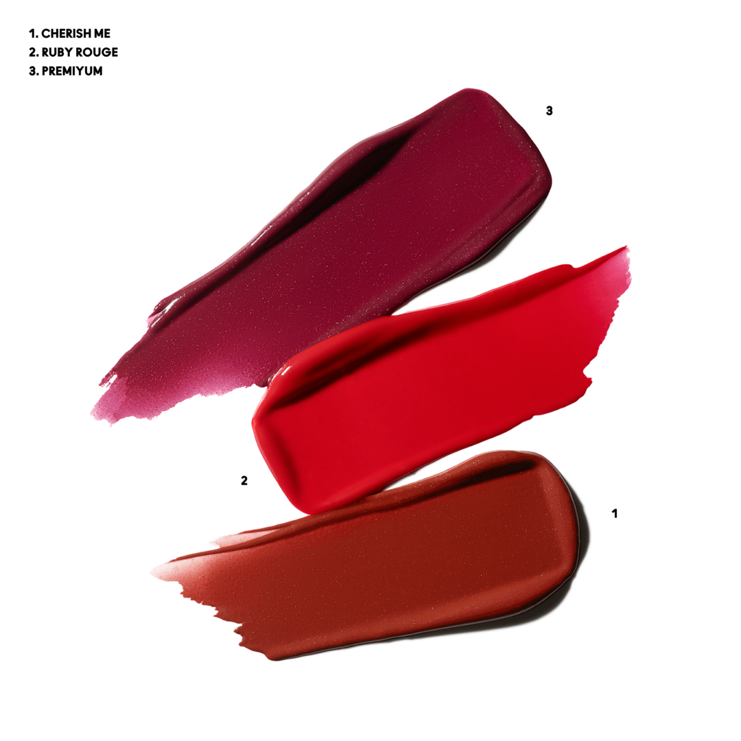 Bộ Quà Tặng MAC Everyday Luxury Mini Lustreglass Lipstick Trio #Red - Kallos Vietnam