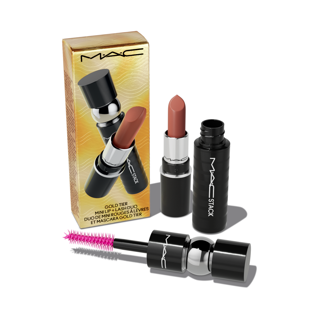 Bộ Quà Tặng MAC Gold Tier Mini Lip + Lash Duo - Kallos Vietnam