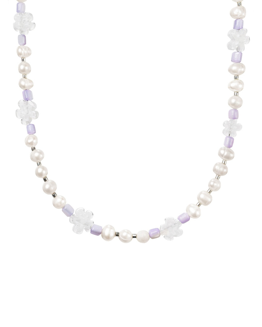 Dây Chuyền Stand Oil Flower Pearl Necklace #Lilac