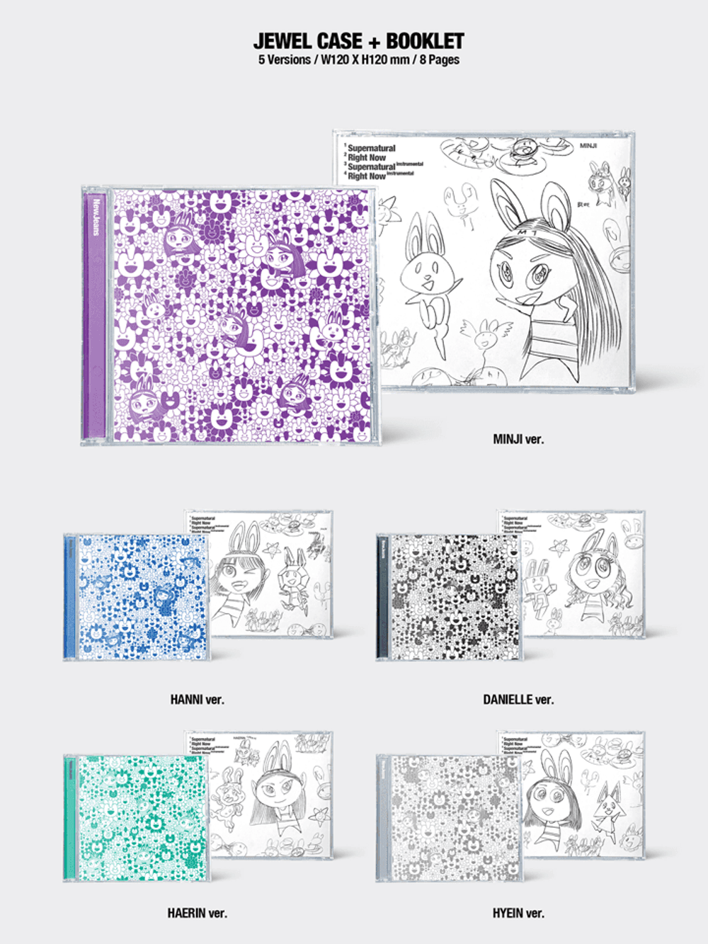 Đĩa NewJeans 'Supernatural' NJ X MURAKAMI Cross Bag Ver (Random)
