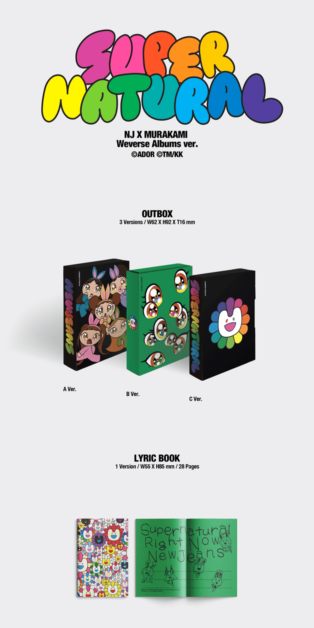 Đĩa NewJeans 'Supernatural' Weverse Albums Ver (Random)