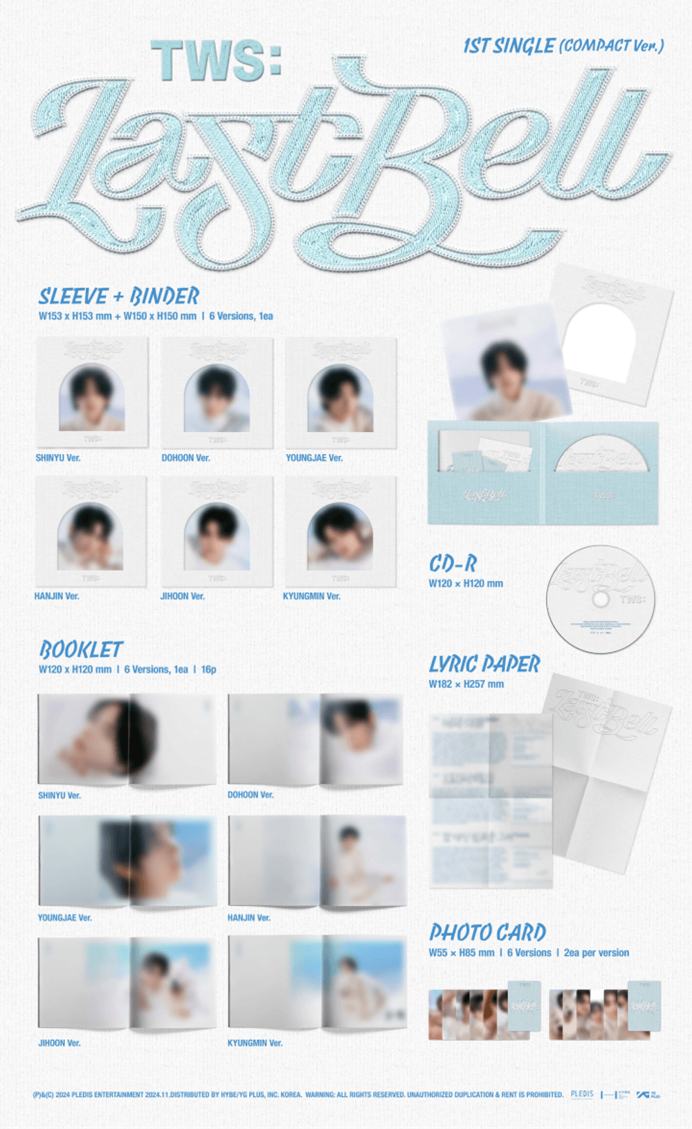 Đĩa TWS 1st Single 'Last Bell' (Compact Ver.) Random - Kallos Vietnam