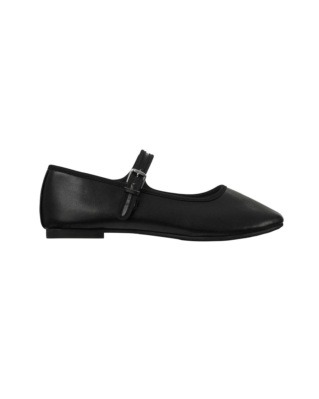 Giày Stand Oil Day Mary Jane Flat Shoes #Black