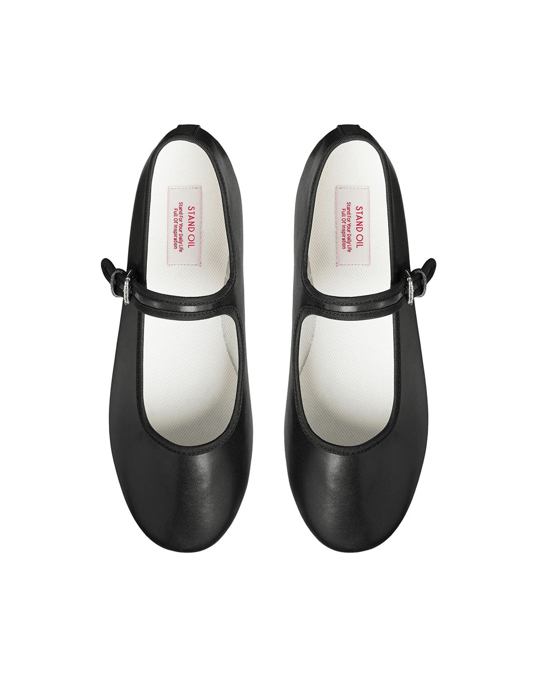 Giày Stand Oil Day Mary Jane Flat Shoes #Black