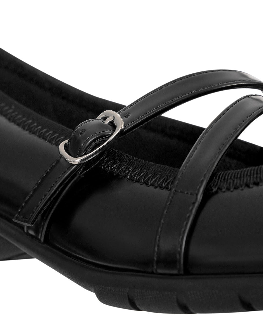 Giày Stand Oil Strap Ballet Mary Jane #Black