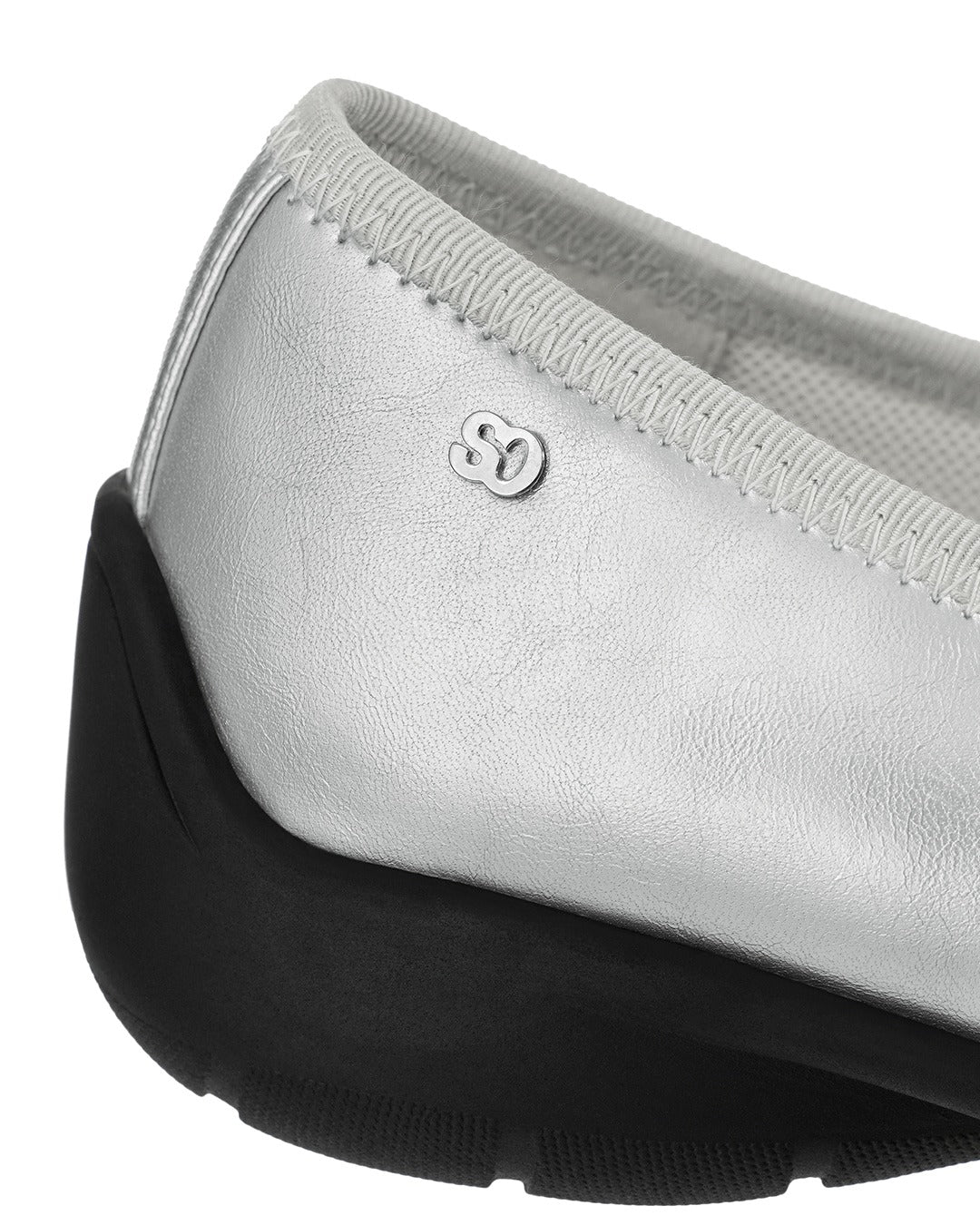 Giày Stand Oil Strap Ballet Mary Jane #Silver