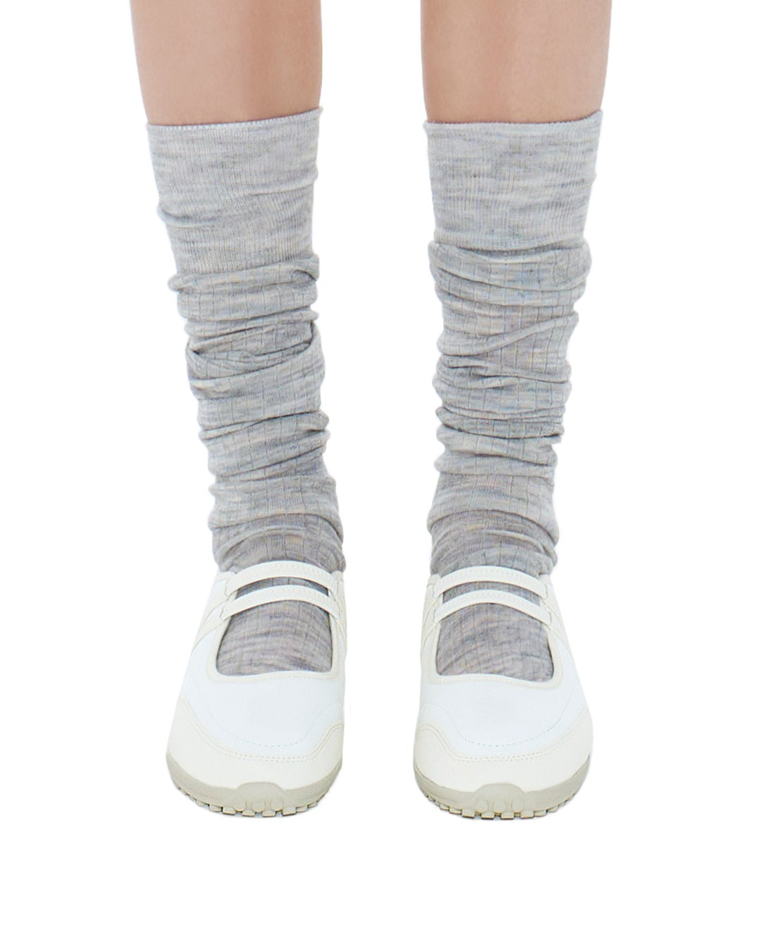 Giày Stand Oil Strap Mary Jane Sneakers #Ivory