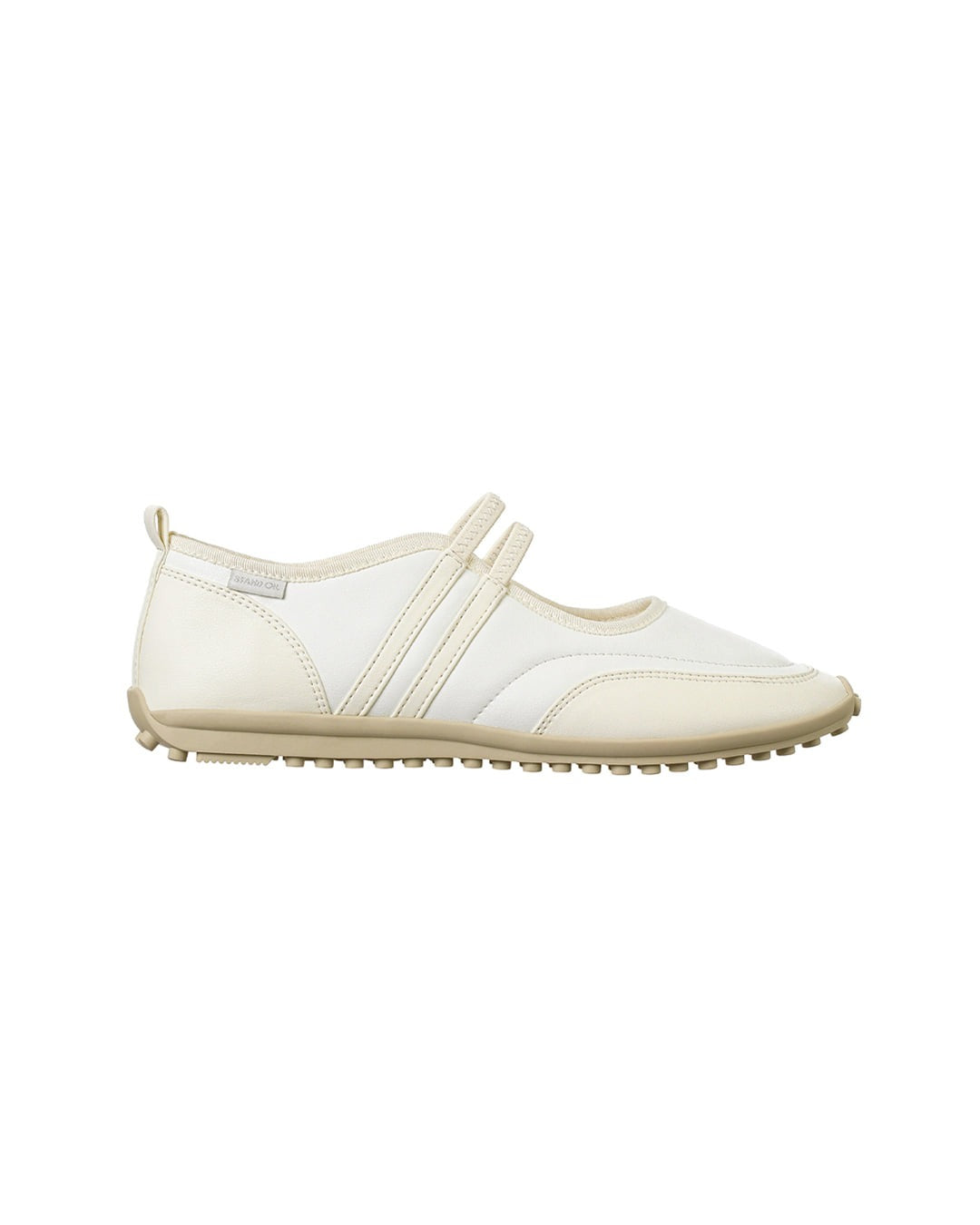 Giày Stand Oil Strap Mary Jane Sneakers #Ivory