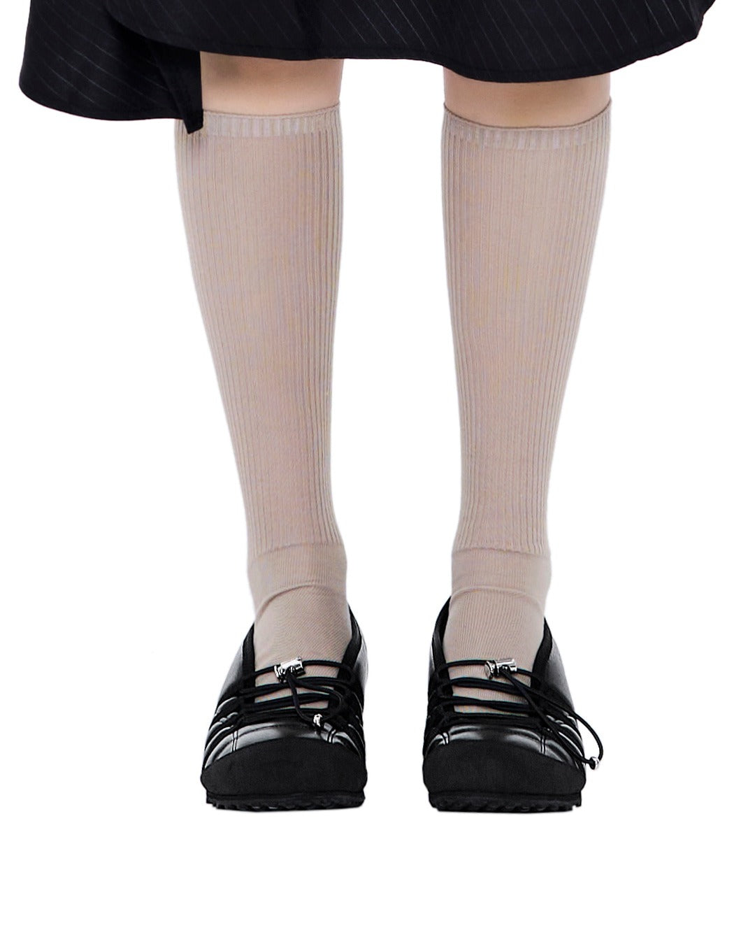 Giày Stand Oil Tie Mary Jane Sneakers #Black