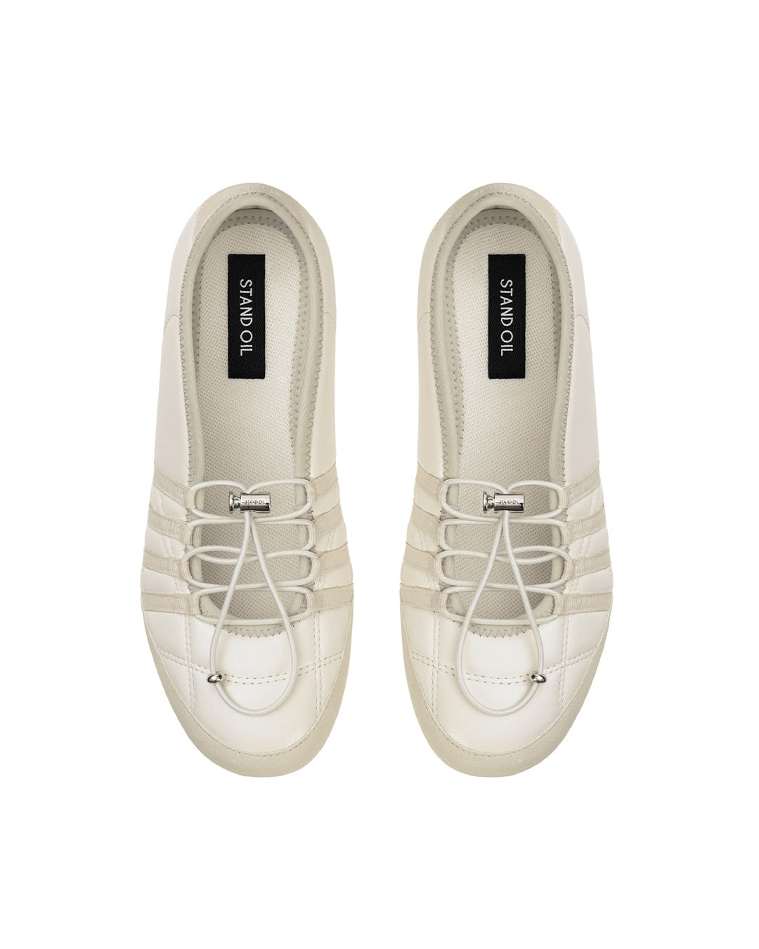 Giày Stand Oil Tie Mary Jane Sneakers #Cream