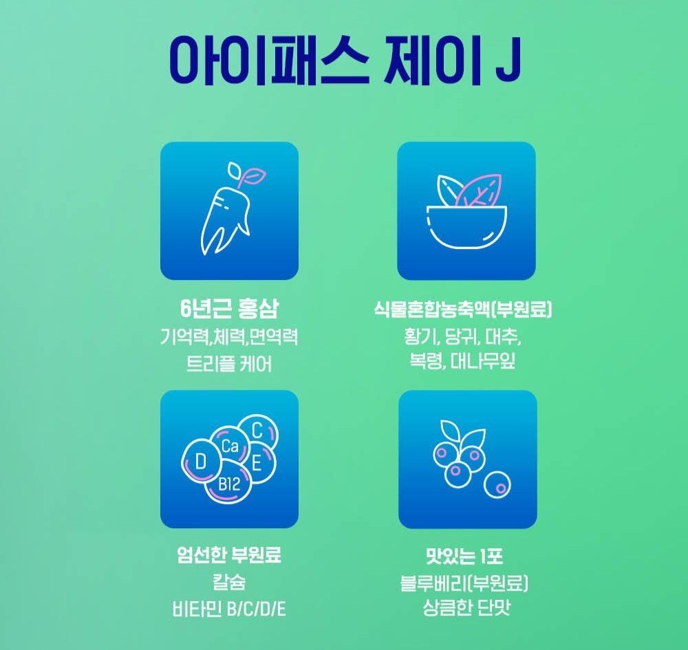 Hồng Sâm KGC Jung Kwan Jang iPASS J #30 Days - Kallos Vietnam