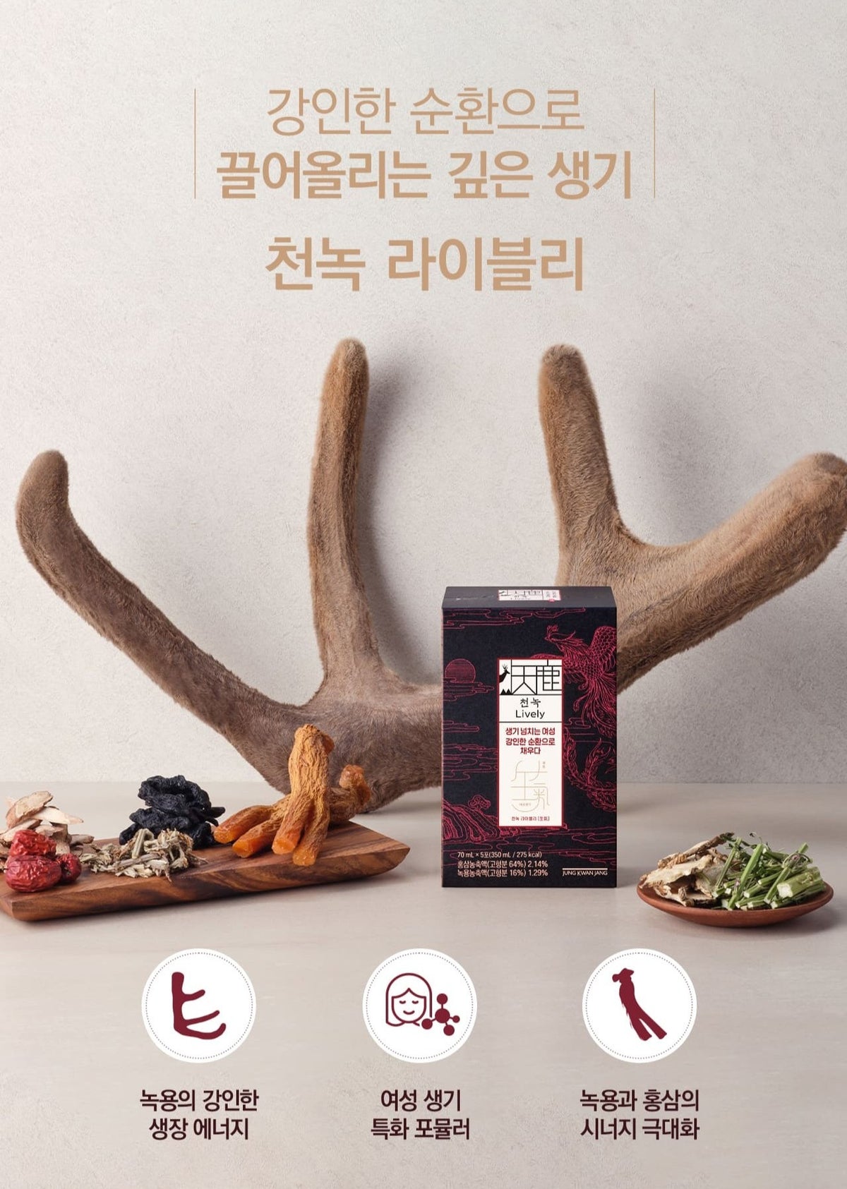 Hồng Sâm KGC Jung Kwan Jang Cheon Nok Lively #60 Packs (Hanji Packaging)