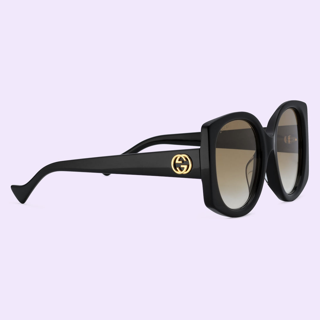 Kính Mát GUCCI Geometric-Frame Sunglasses #Black - Kallos Vietnam