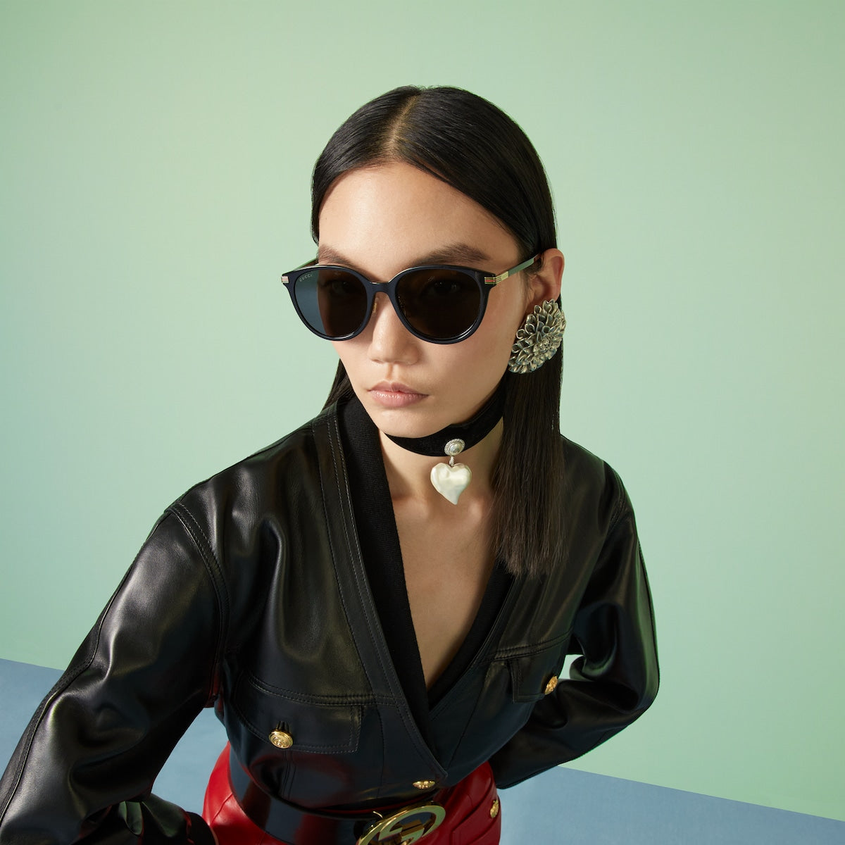 Kính Mát GUCCI Low Nose Bridge Fit Sunglasses #Black - Kallos Vietnam