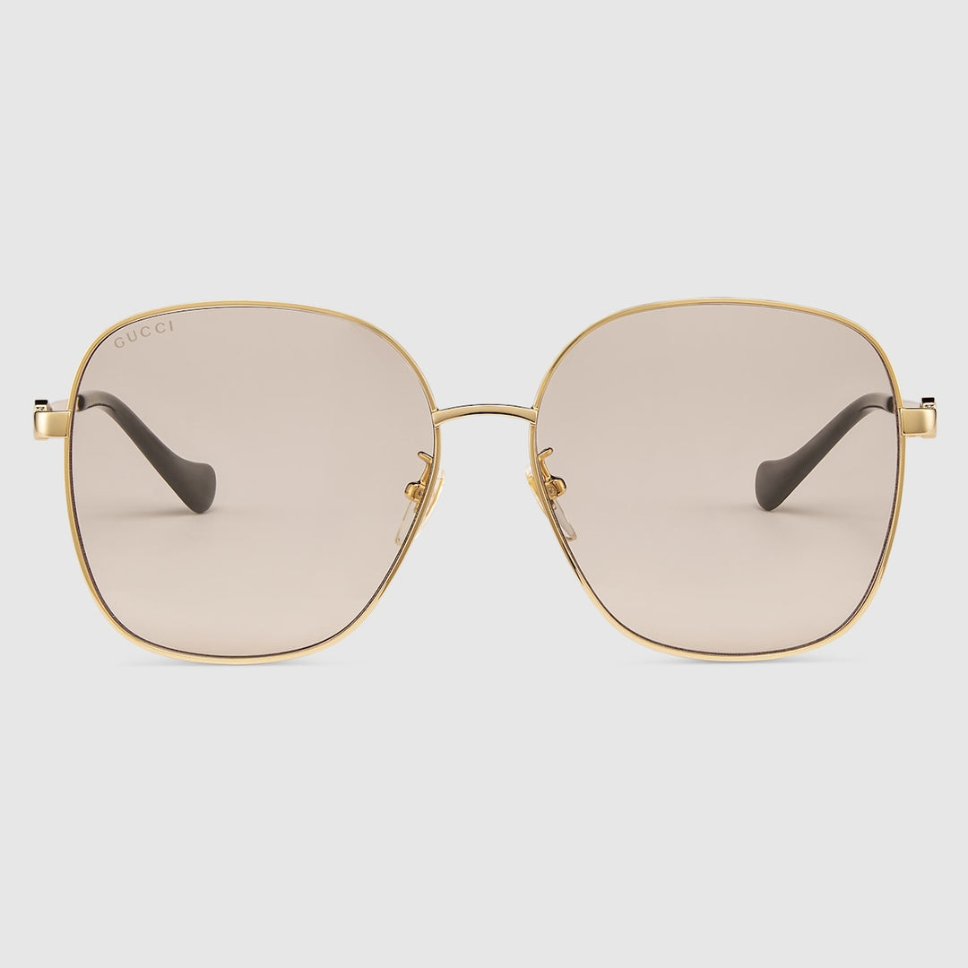 Kính Mát GUCCI Low Nose Bridge Fit Sunglasses #Gold - Kallos Vietnam