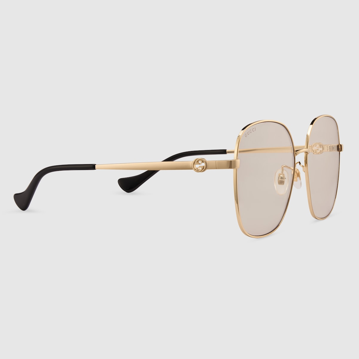 Kính Mát GUCCI Low Nose Bridge Fit Sunglasses #Gold - Kallos Vietnam