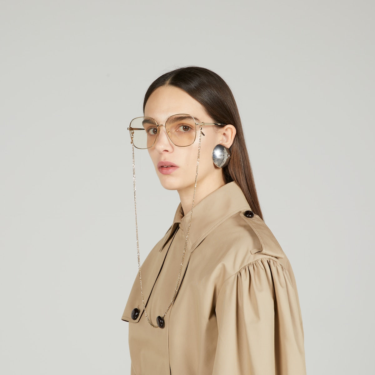 Kính Mát GUCCI Low Nose Bridge Fit Sunglasses #Gold - Kallos Vietnam