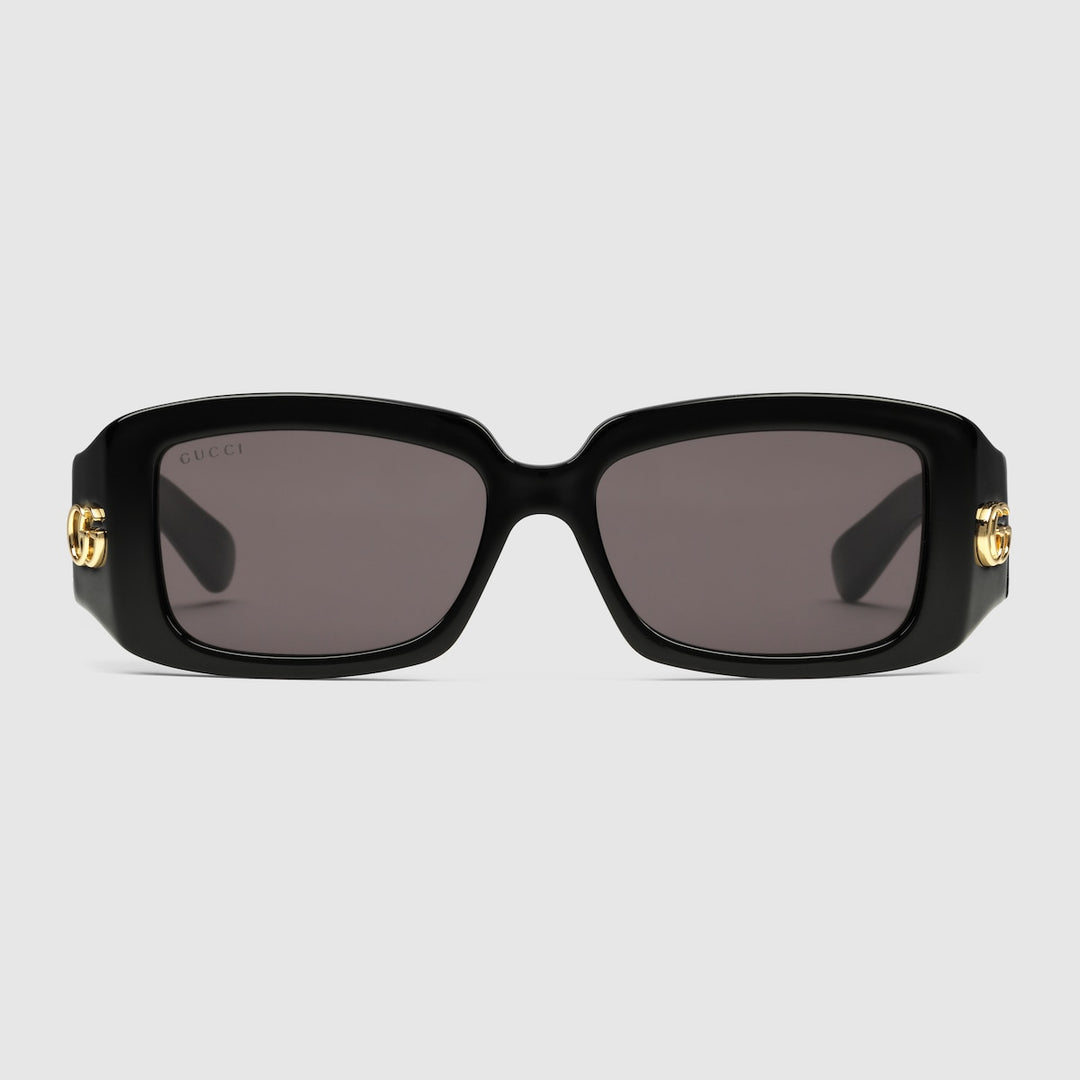 Kính Mát GUCCI Specialized Fit Rectangular Sunglasses #Black - Kallos Vietnam