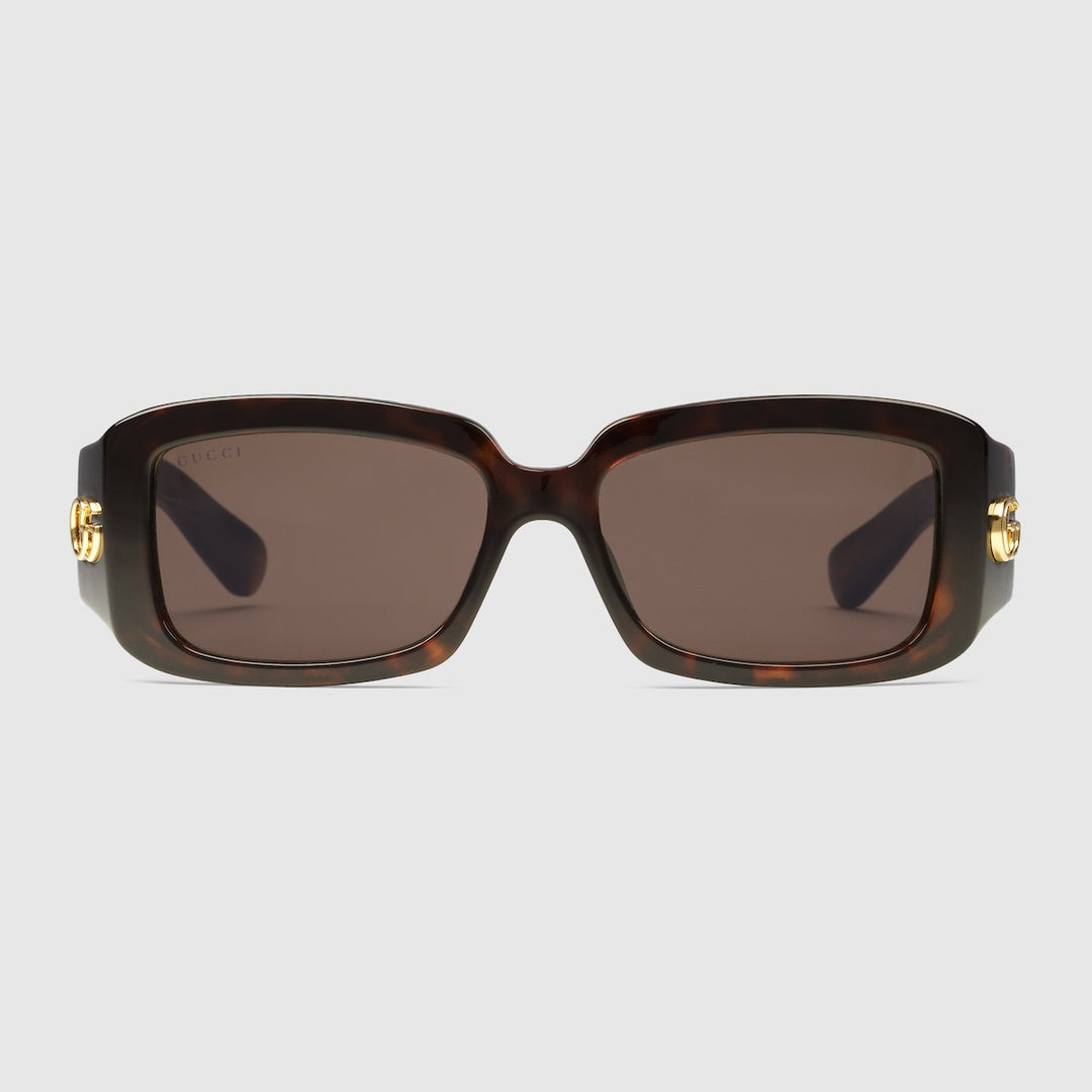 Kính Mát GUCCI Specialized Fit Rectangular Sunglasses #Brown - Kallos Vietnam
